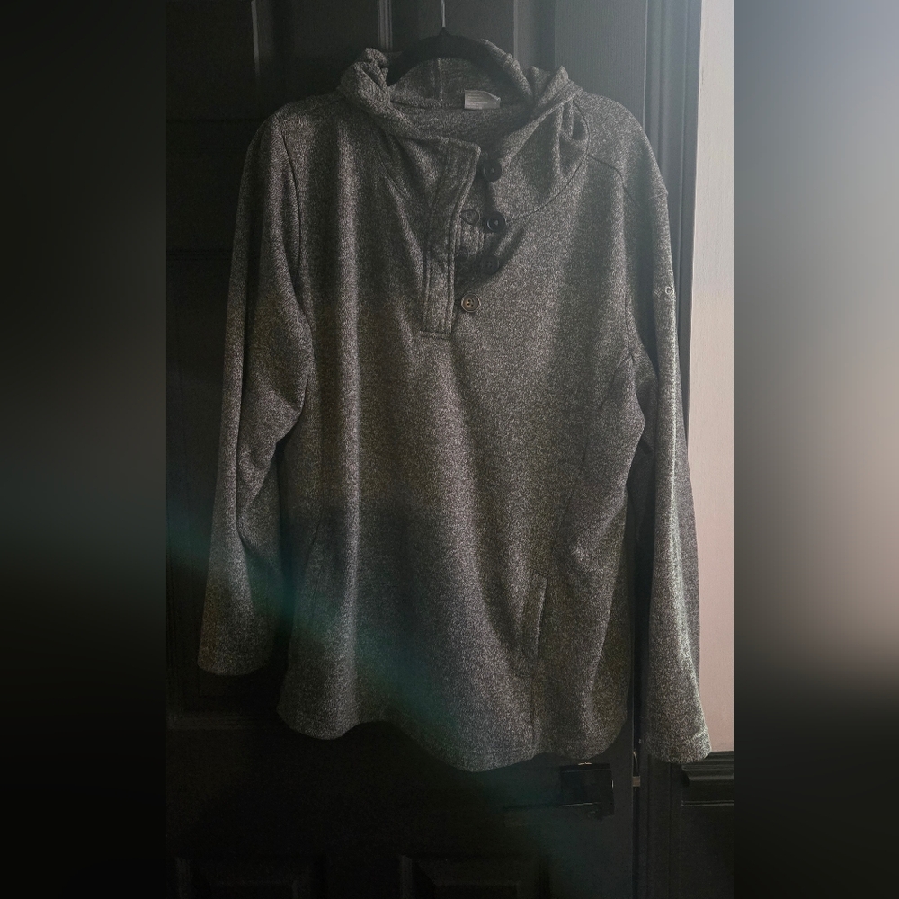 Columbia Women's Plus Size 3X Charcoal Pullover Hoodie